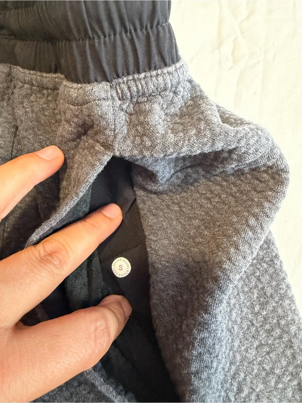 lululemon athletica Men's Charcoal Gray Knit Drawstring Shorts